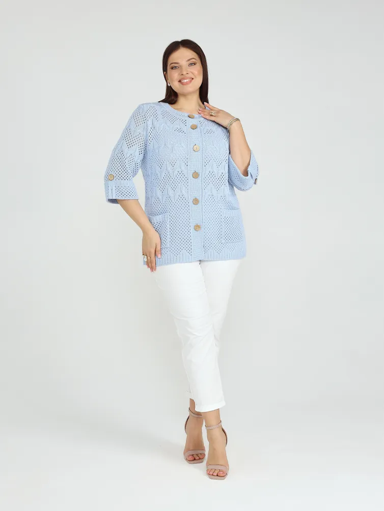 Sweter BONADI #2187 goluboj