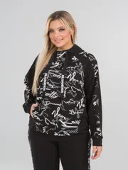 Bluza Z Kapturem NOVITA #1364 chernyj