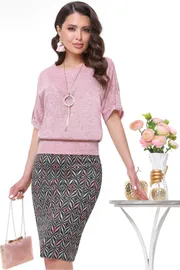 Костюм DS Trend арт. К-0788-0054-02 (Трикотажный с разноцветной юбкой)
