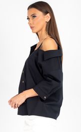 Blouse VIZAVI 726 chernyj