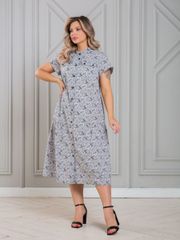 Dress NOVITA #1338-1 seryj