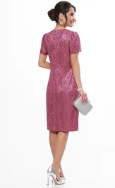 Платье DS Trend П-4240-0104-01 (коктейльное с кружевом)