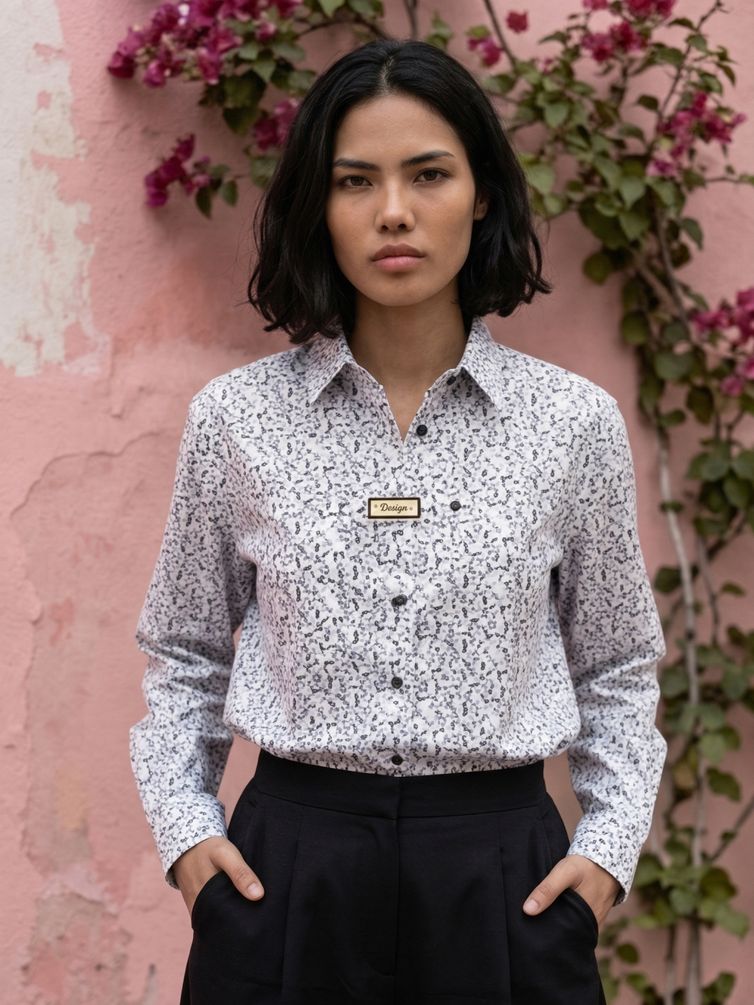 Bluzka Lissana #5037 cherno-belyj