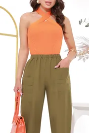 Spodnie DS Trend #Br-0139 (Unikalnaya poziciya, xaki)