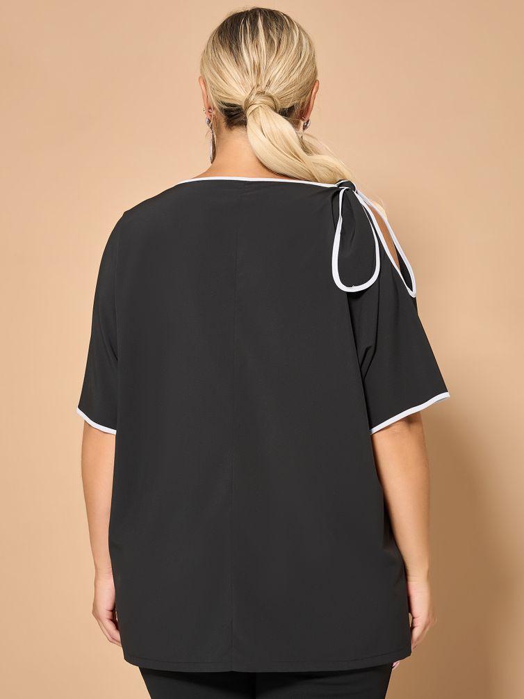 Блуза DORA plus арт. 0324-1 черный матовый