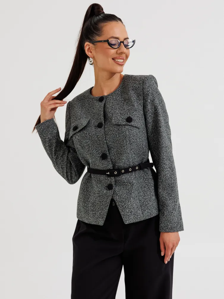 Костюм Galean Style арт. 1014 Б серый с черным