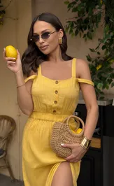 Платье Dilana Vip 2034 желтый