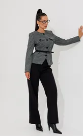Костюм Galean Style 1014 Б серый с черным