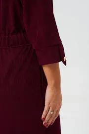 Sukienka VI ORO #VR-1153 marsala