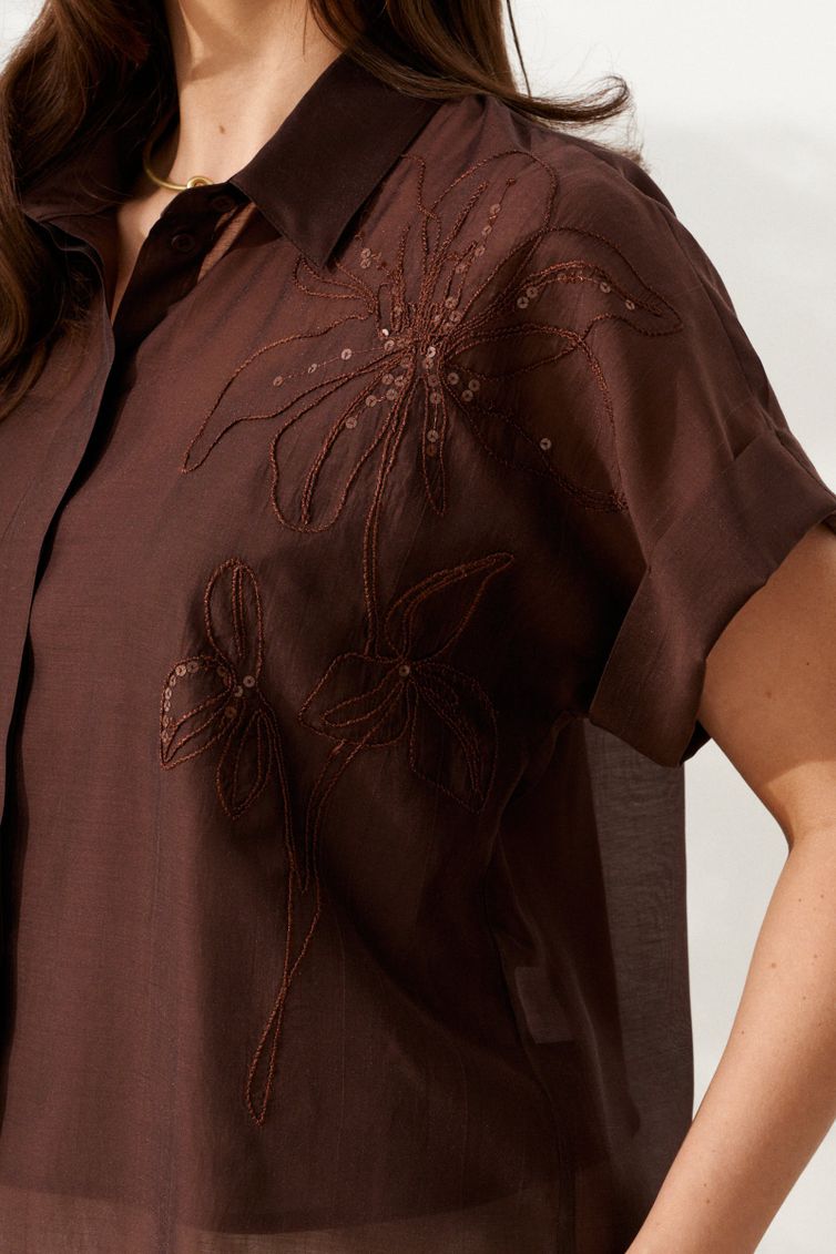 Блузка Alta Moda арт. 1090-2 коричневый