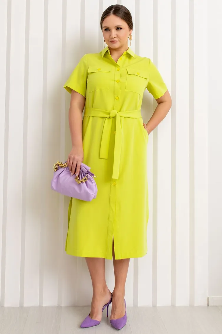Dress TOOK A LOOK & Angelika #A-352 salatovyj