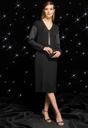 Sukienka Barbara Geratti #S2829BG chyornyj/serebro