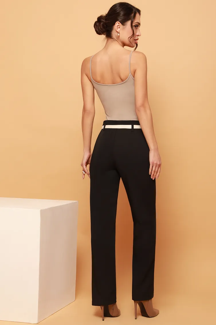 Брюки DS Trend арт. Бр-0208-0300-02 (классические черные с ремнем)