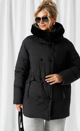 Coat Beautiful & Free 1018 chernyj