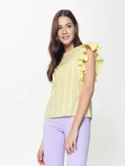 Bluzka Conte Elegant #18S-657TSP pastel yellow 170