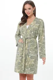 Халат DS Trend #DO-0069-0412 (domashnij zelenyj s printom)
