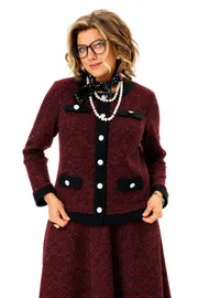 Garnitur Anastasia #1401 bordo