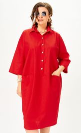 Платье SOVA 11329 красный