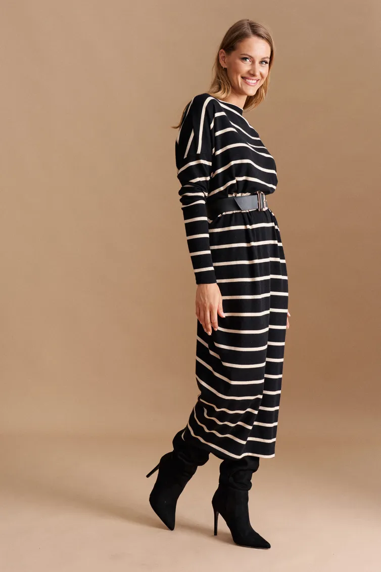 Dress Elletto Life #1044 cherno-bezh