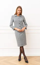 Костюм MARIKA 451 синяя клетка