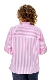 Bluzka Michel Chic 798 poloska lilovaya