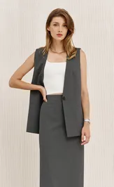Skirt LeNata 18473 seryj