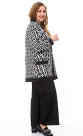 Sweter OVERYOU 121/1 belo- chern
