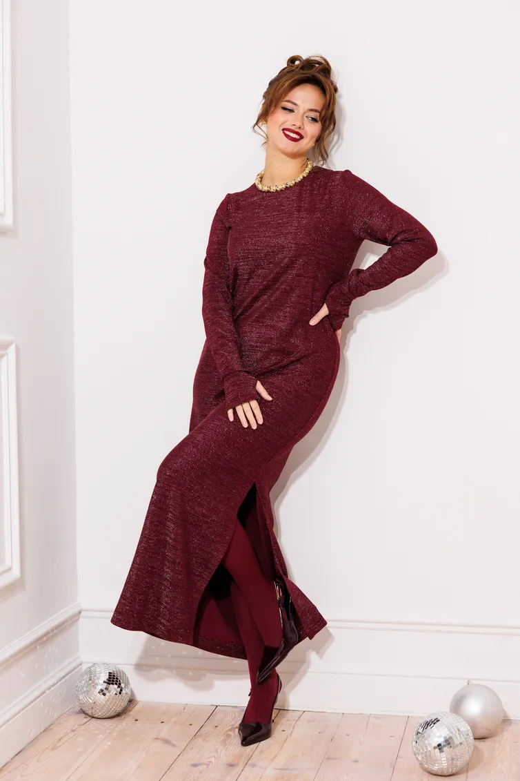 Sukienka GIZART #5319/1 bordo