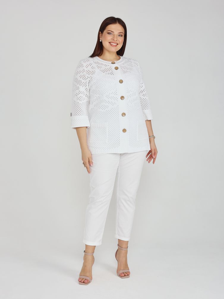 Sweter BONADI #2178 belyj