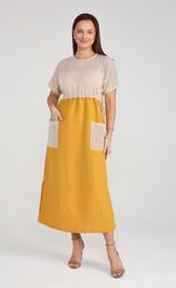 Sukienka BONADI 1964 oxra