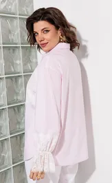 Bluzka Anastasia MAK 1352 rozovyj+poloska