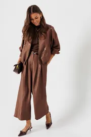 Garnitur Lyushe #4458 korichnevyj