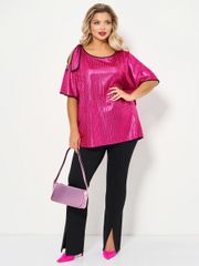 Tunic DORA plus #0184-5 malinovo-rozovyj
