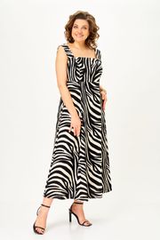 Платье Anastasia MAK арт. 1268 черный/молочный