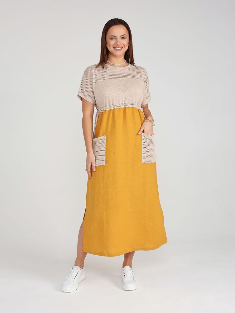 Платье BONADI арт. 1964 охра