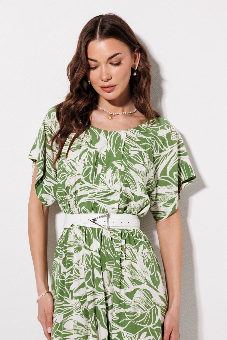 Платье Люше арт. 4381 зеленый