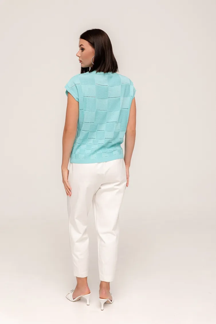 Waistcoat Romgil #TN431 biryuzovyj