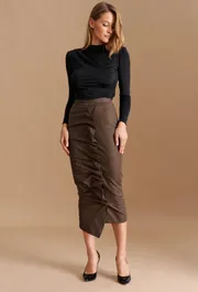 Skirt Elletto Life #2313 korich-chernyj