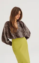 Bluzka the name 2232-1 leopard