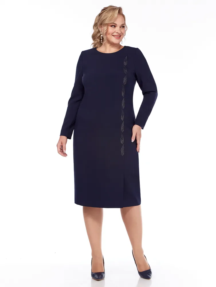 Sukienka Linia L #B-2039 temno-sin