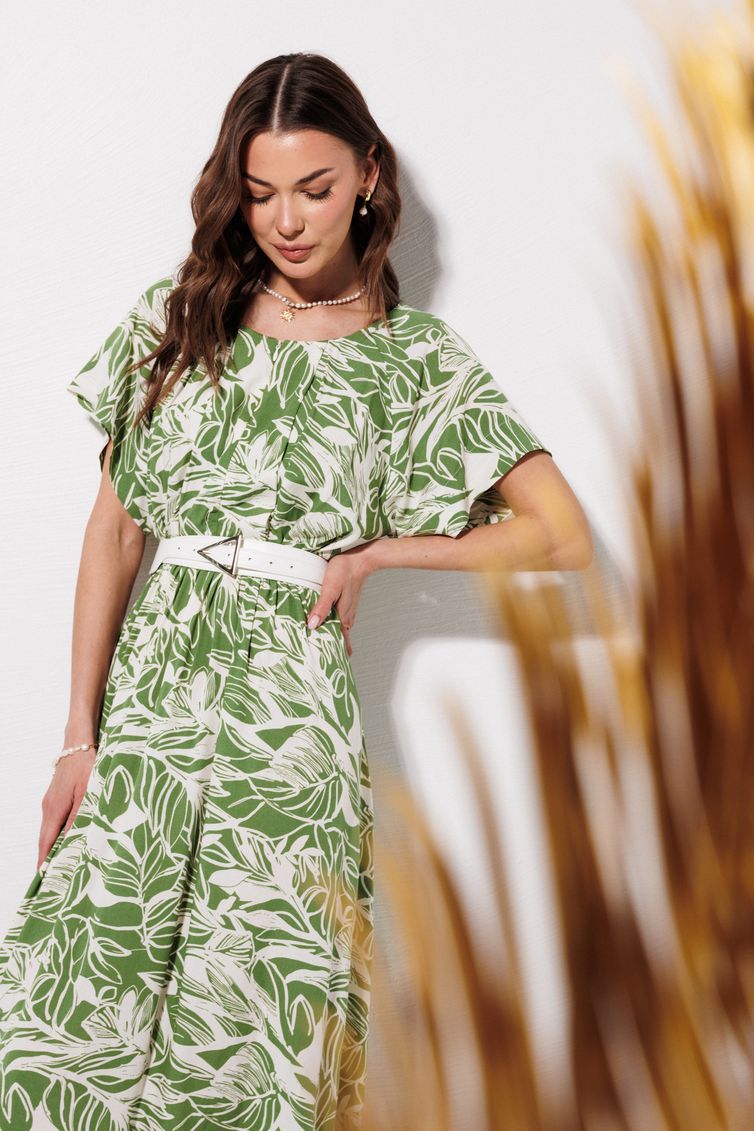 Платье Люше арт. 4381 зеленый