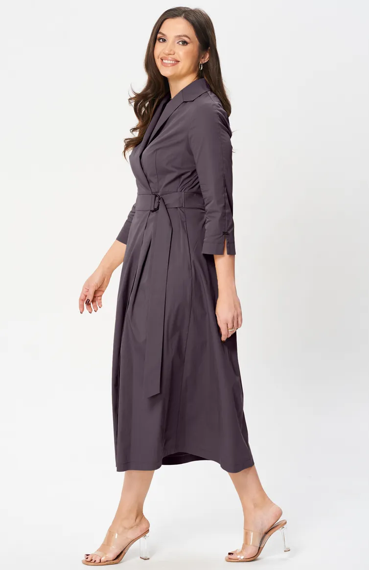 Sukienka Verita moda #N-2348 baklazhan