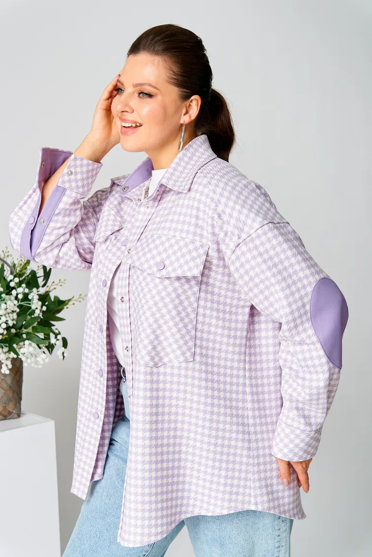 Koszula Ava fashion #M-107 lavandovyj
