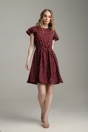 Dress MARIKA #422 bordo