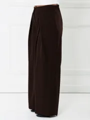 Trousers NOVITA #1481 korichnevyj