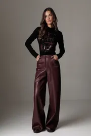 Spodnie Lyushe #4510 bordo