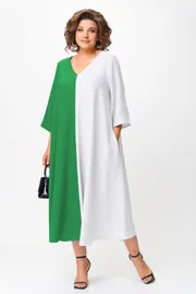 Dress Anastasia #1243.1 zeleno-belyj