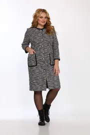 Sukienka Vilena-fashion #738 cherno-belyj