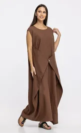 Платье FASHION CENTRE Л-4258 коричневый