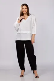 Bluzka MALI #625-057 belyj